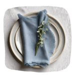 Cheesecloth Napkins for Wedding Centrepiece and Decor